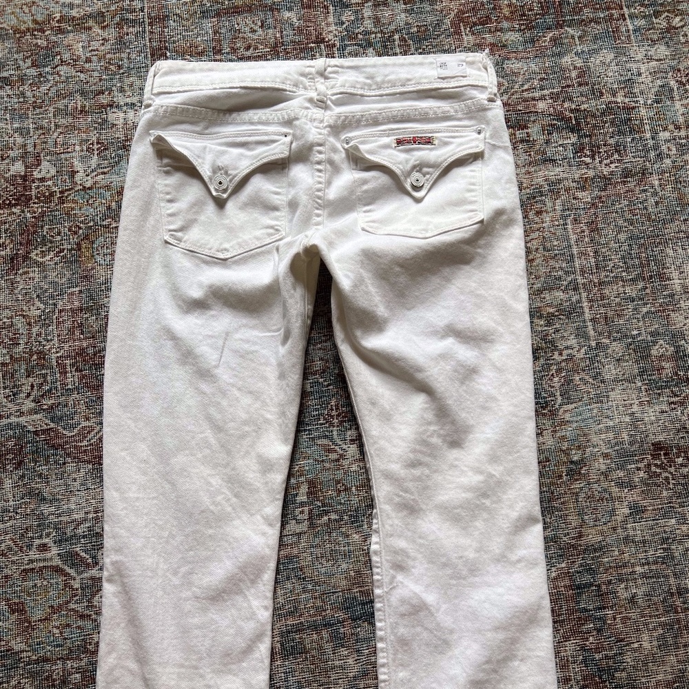 Hudson Cropped White Jeans Size 29